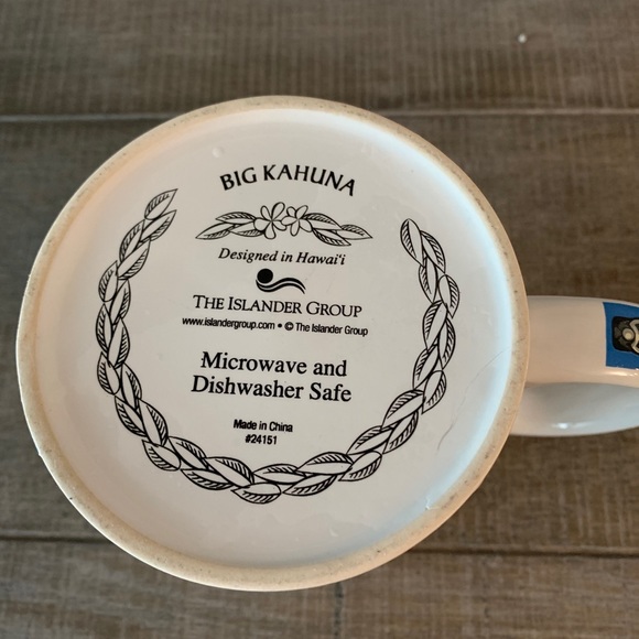 BIG KAHUNA Hawaii 20 oz Coffee Cup Mug, The Islander Group, Tiki - Picture 5 of 5